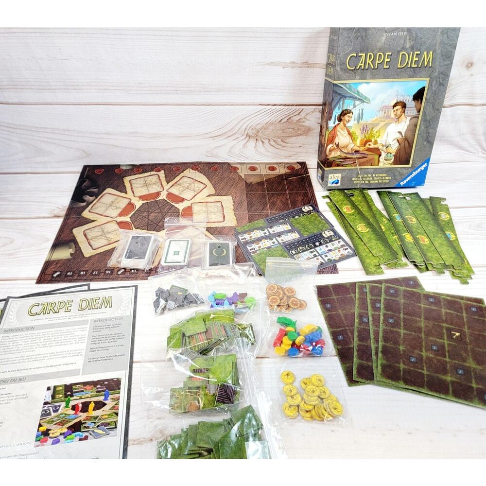 Carpe Diem Board Game - Ravensburger Alea 2018 - Complete